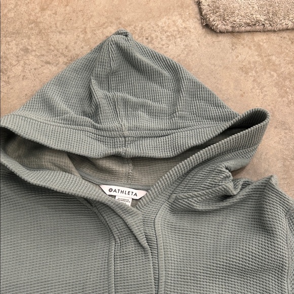 Athleta Women's Green Hooded Sweater - Picture 4 of 4